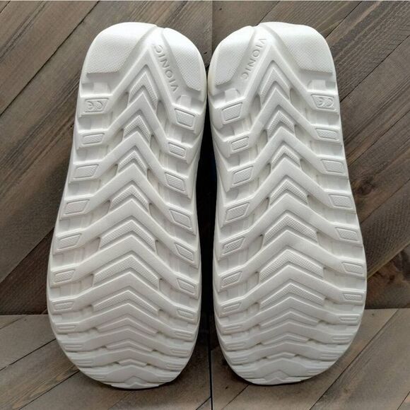 Vionic Rejuvenate Recovery Sandals Mens‎ Size 10.5 Green White Comfort Cushioned - Picture 8 of 9